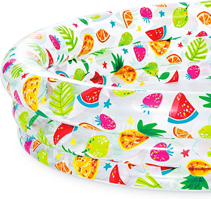 Intex Pineapple Splash Pool Set (132L x 132W x 28Hcm)