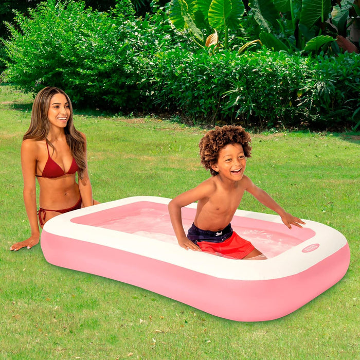 Intex Pink Rectangular Pool (1.66Mx1Mx25Cm)