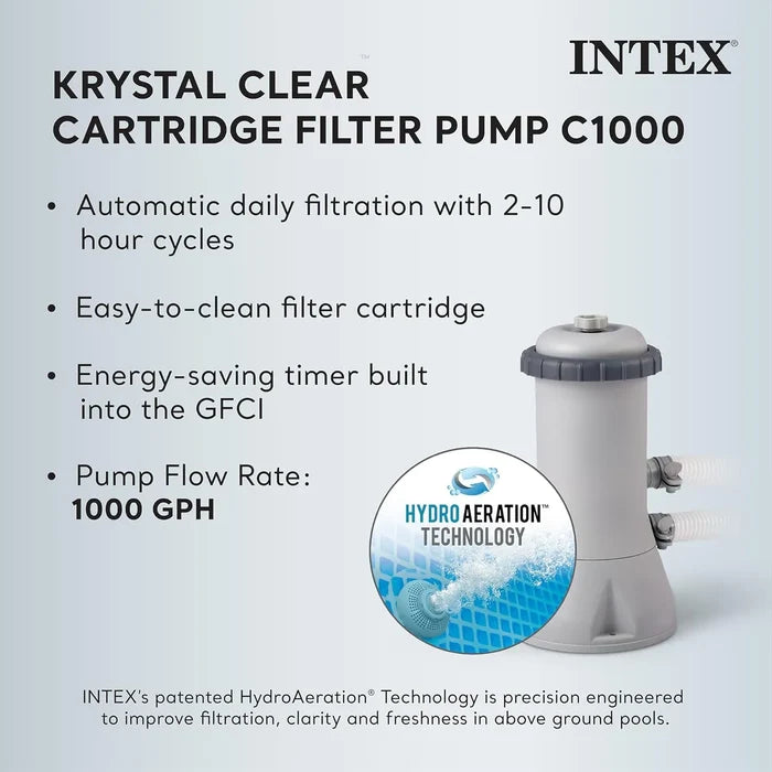 Intex Prism Frame Premium Above Ground Swimming Pool Set With Filter Pump Only (3.66mx76cm)