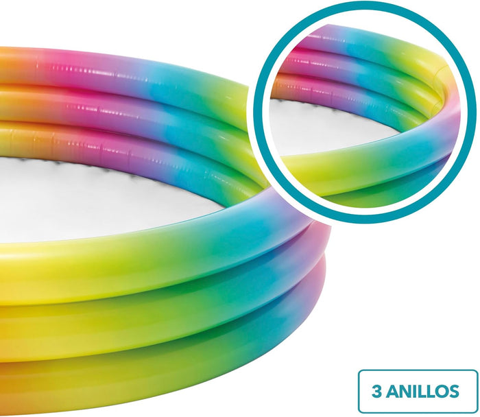 Intex Rainbow Ombre Pool 3 Ring