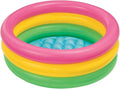 Intex Sunset Glow Baby Pool, 3-Ring With Inflatable Floor (86cmx25cm)