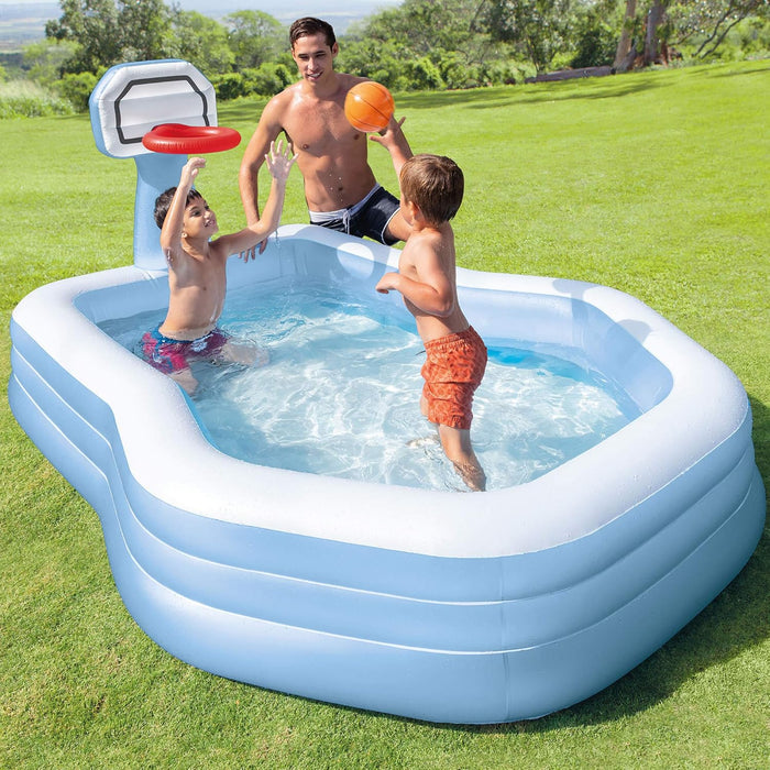 Intex Swim Center Shootin' Hoops Family Pool (2.57mx1.88mx1.35m)