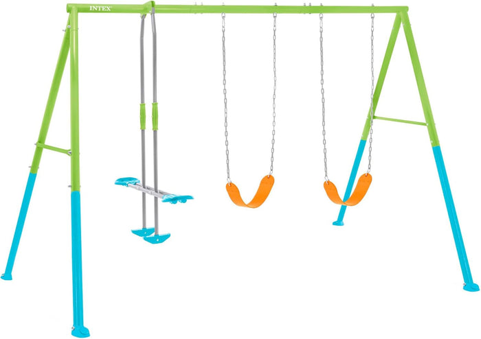 Intex Swing & Glide 3 Features Set (148D x 148W x 120H).