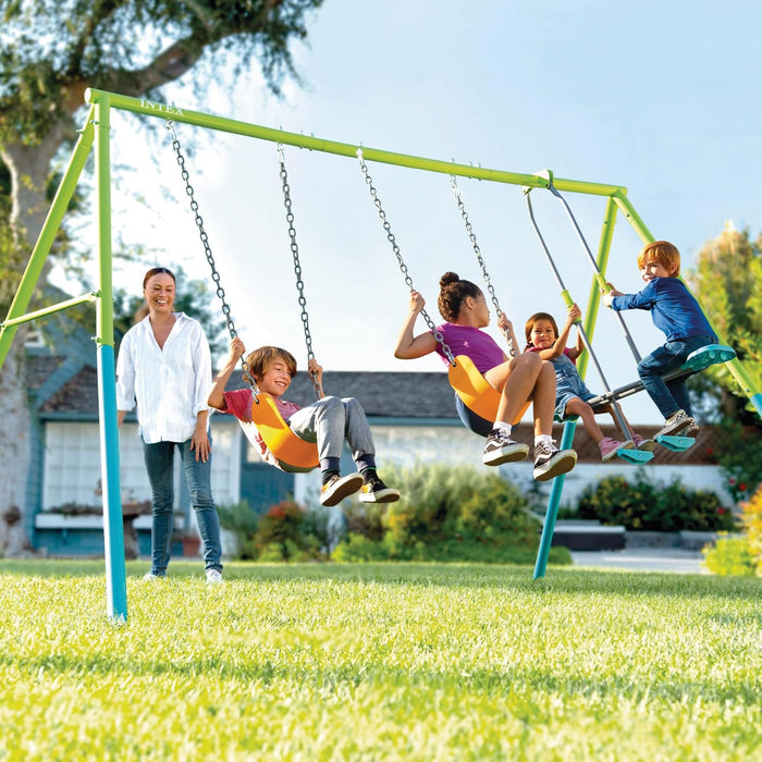 Intex Swing & Glide 3 Features Set (148D x 148W x 120H).
