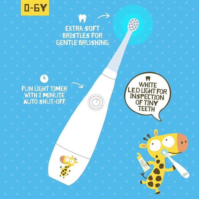 Jack N' Jill Sonic Tickle Toothbrush + Replacement Head