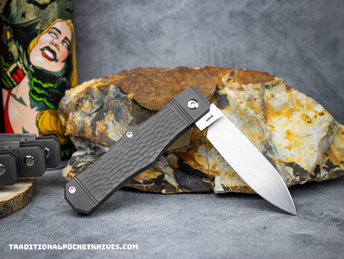 Jack Wolf Knives Vampire Jack Jigged Dark Blasted Titanium
