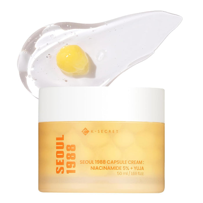 K-Secret Seoul 1988 Niacinamide Capsule Cream Hydrating Face Moisturizer (50ml).