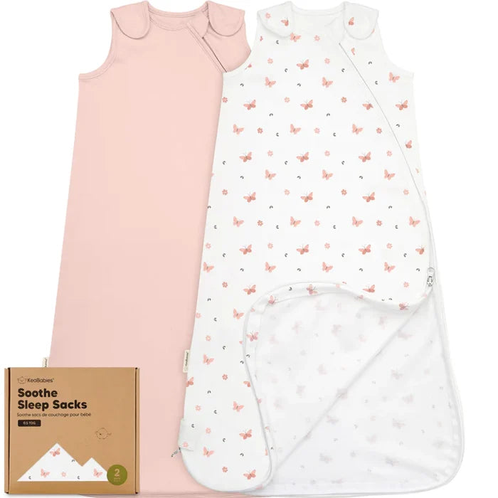 2-Pack Soothe Sleep Sacks (Butterflies).
