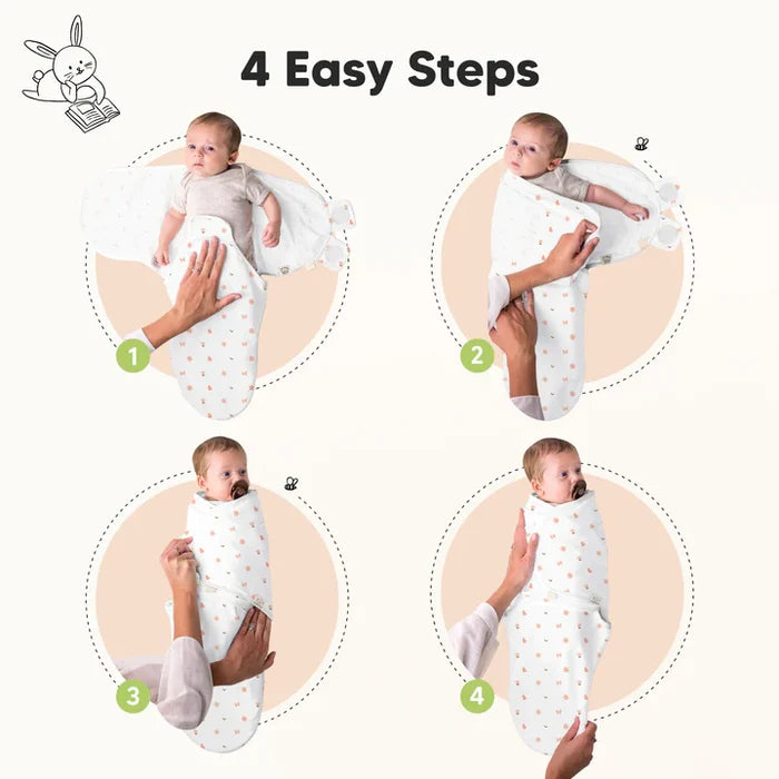 3-Pack Soothe Swaddle Wraps (Butterflies).