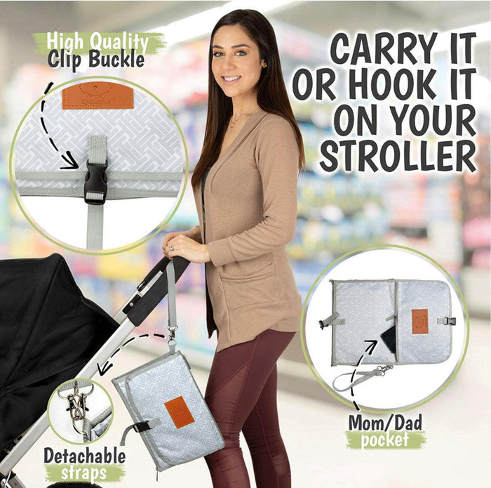 Portable Diaper Changing Pad - Waterproof Travel Changing Mat for Baby.