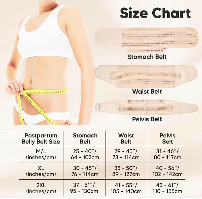 3 in 1 Postpartum Belly Support Recovery Wrap Pregnancy Band After Birth Brace