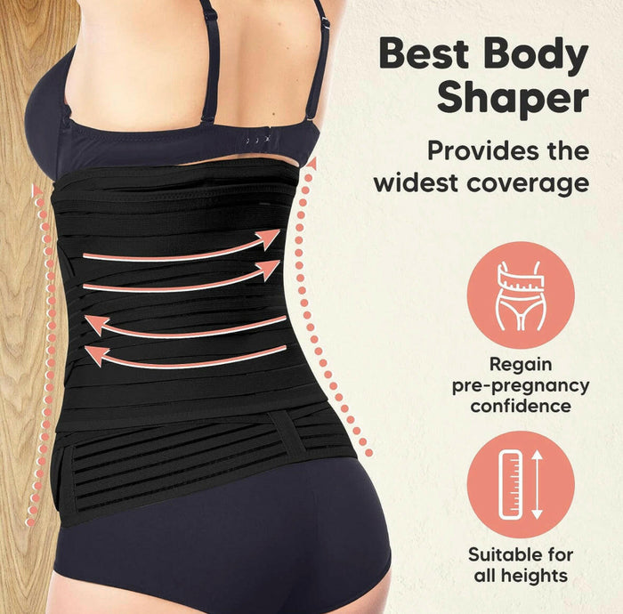 3 in 1 Postpartum Belly Support Recovery Wrap - Postpartum Belly Band, After Birth Brace.