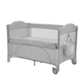 Kikkaboo Baby Cot 2 Levels 2026 (Milky Way Grey)
