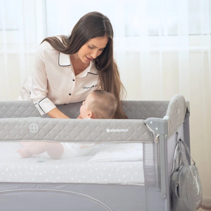 Kikkaboo Baby Cot 2 Levels 2026 (Milky Way Grey)