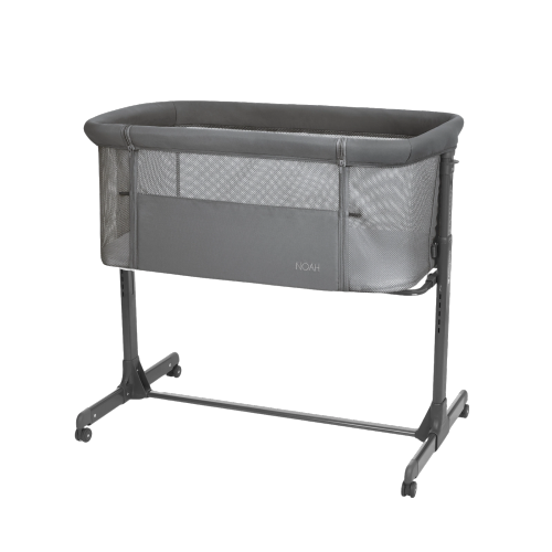 Kikkaboo Bedside Crib Noah 2025 (Dark Grey)