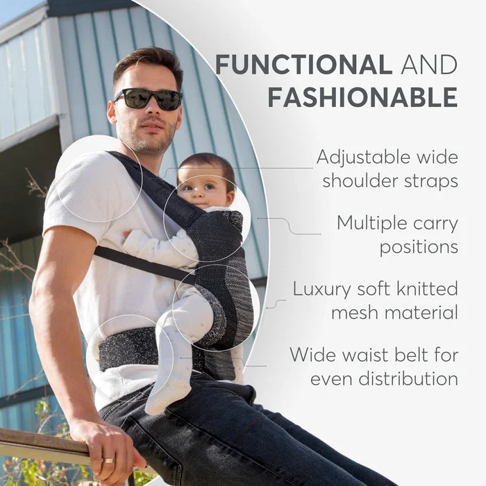 Kikkaboo Carrier Hoody Fly Knit (Grey)
