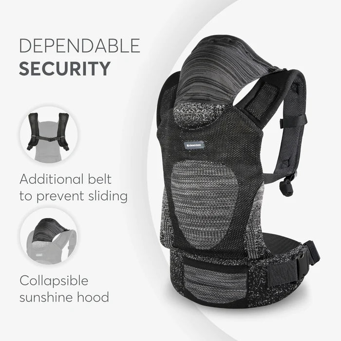 Kikkaboo Carrier Hoody Fly Knit (Grey)