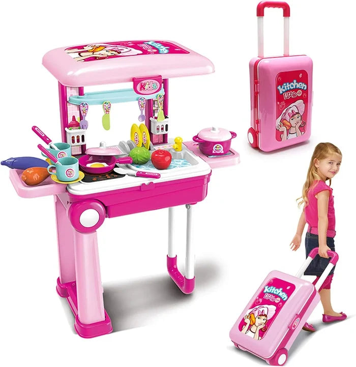 Kitchen Play Set In Suitcase