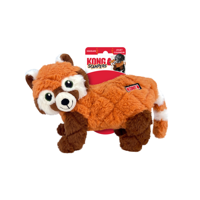 KONG Scampers Red Panda Medium Dog Toy