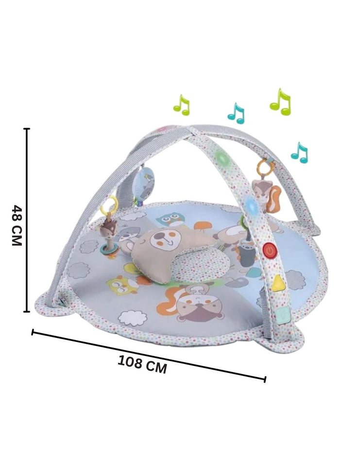 Konig Kid Baby Play Gym Mat with Music and Light (Animals)