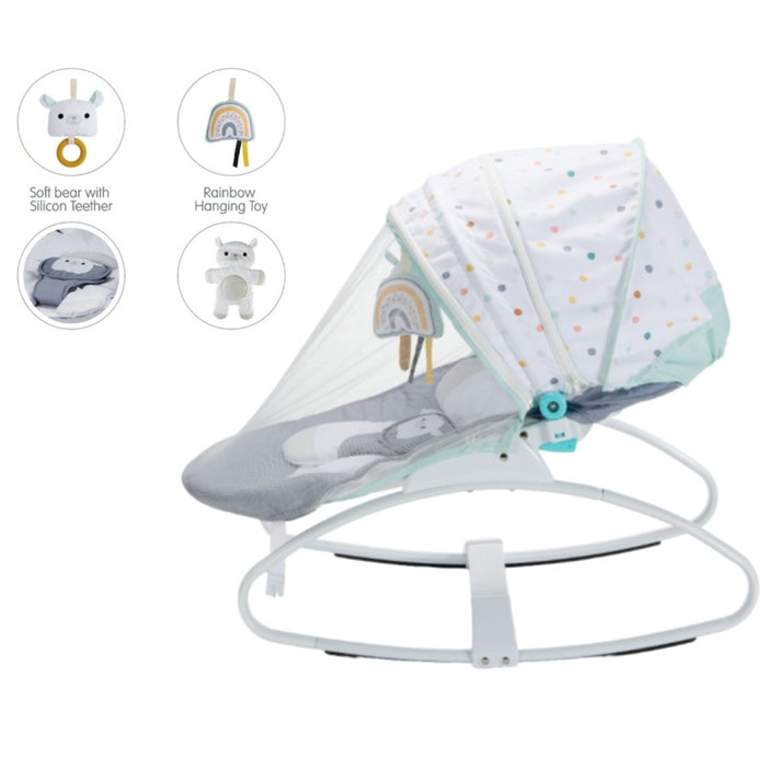 Konig Kids Baby Bouncer Seat (White)