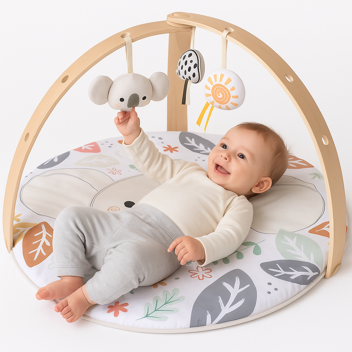Konig Kids Baby Wooden Play Gym Mat (Koala)