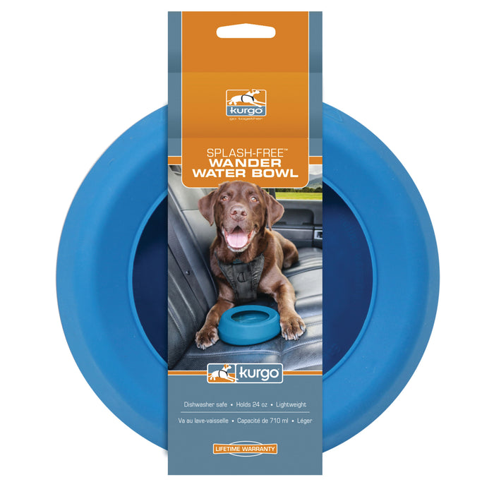 Kurgo Splash Free wander water bowl in packaging