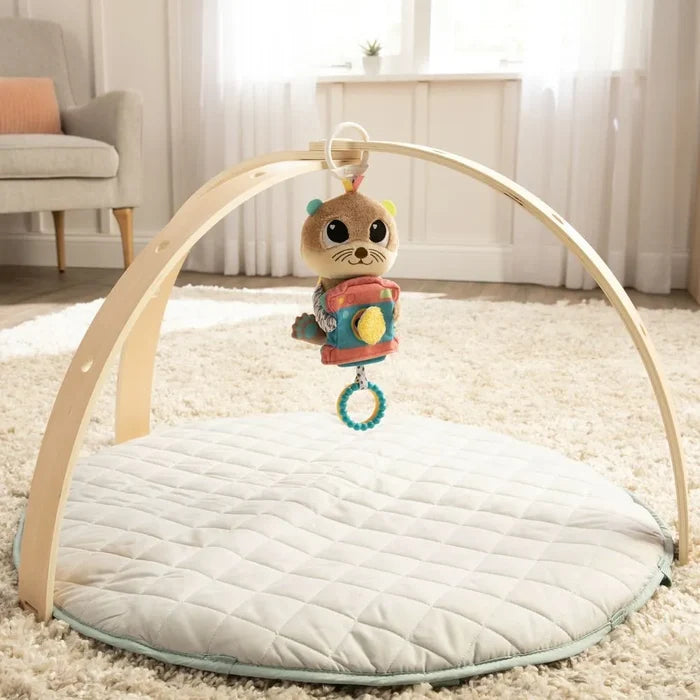 Lamaze Arty Says Cheese Otter Clip And Go Pram Toy