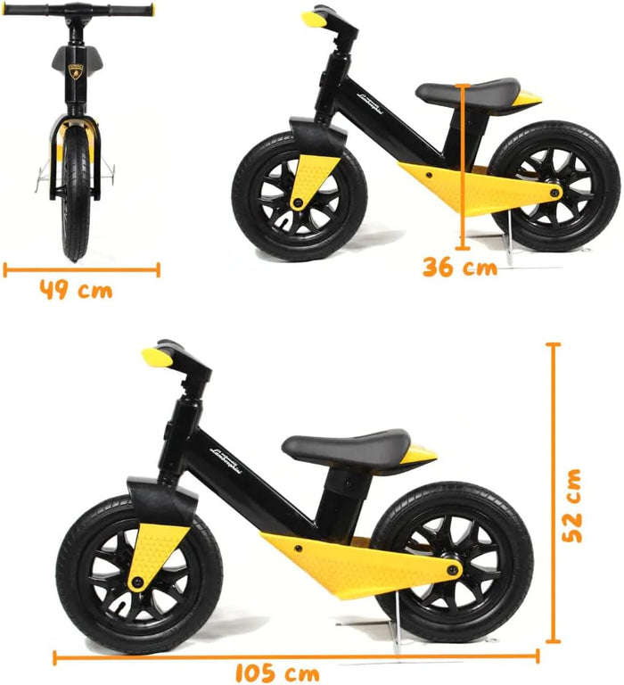 Lamborghini Balance Bike for Kids – Yellow