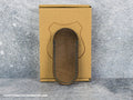 Lancelot Leather Clip Slip Standard with LynchNW Titanium Clip - Chocolate / Hunter Green