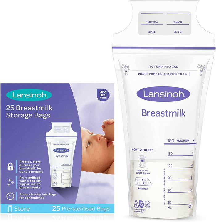 Lansinoh Breastmilk Storage Bags, 25 Bags.