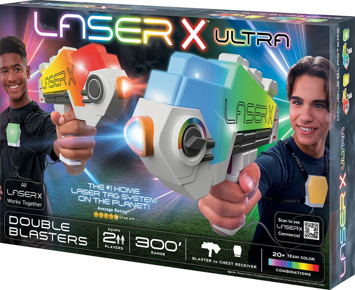LaserX Ultra Double Blasters Battery Operated