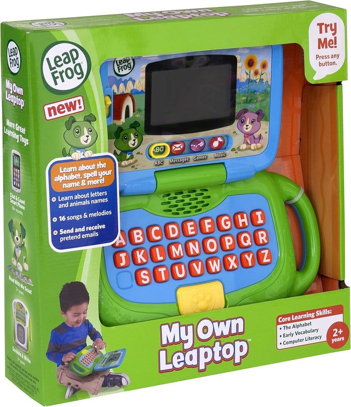 LeapFrog My Own Leaptop Personalized Phonics Laptop Toy (Green)