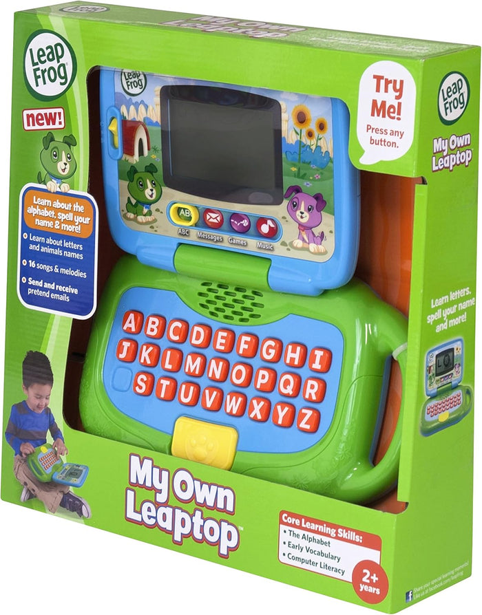 LeapFrog My Own Leaptop Personalized Phonics Laptop Toy (Green)