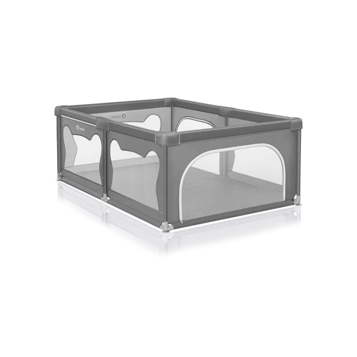 Lionelo Willow Baby Playpen (Grey Concrete)