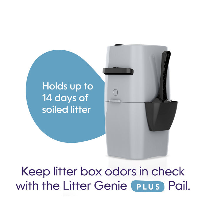 Litter Genie Plus Pail, Silver