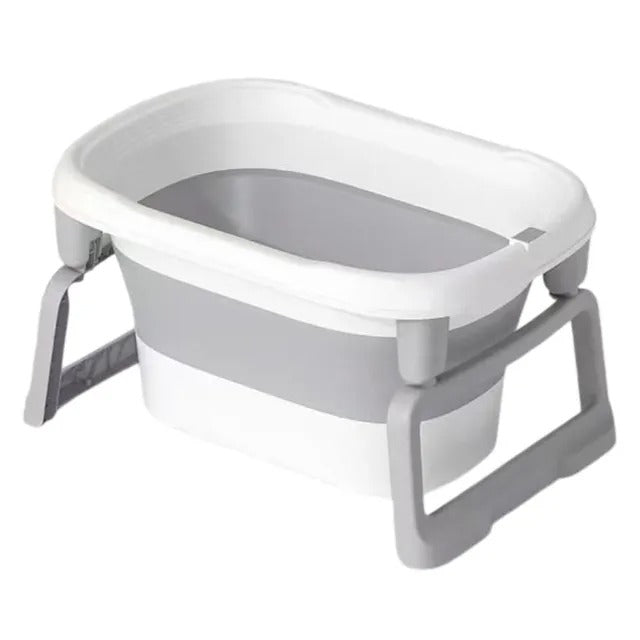 Little Angel Baby Foldable Bath Tub With Stand – Grey