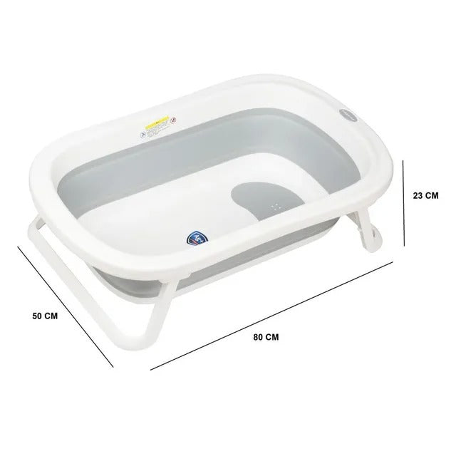 Little Angel Baby Foldable Bath Tub With Stand – Grey