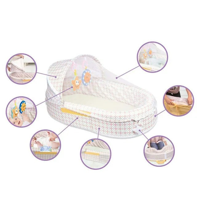 Little Angel Baby Nest Bed With Mosquito Net