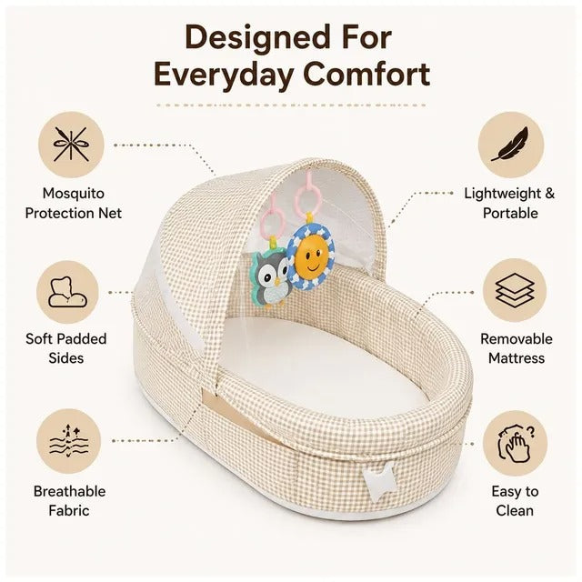 Little Angel Baby Nest Bed With Mosquito Net