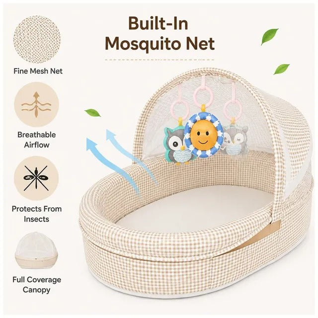 Little Angel Baby Nest Bed With Mosquito Net