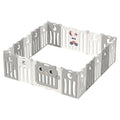 Little Angel Baby Playpen With Fence (Grey)