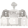 Little Angel Foldable Playpen (White/Grey) 160*200*63 cm
