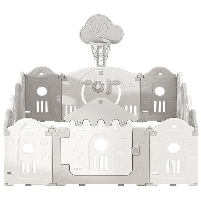 Little Angel Foldable Playpen (White/Grey) 160*200*63 cm