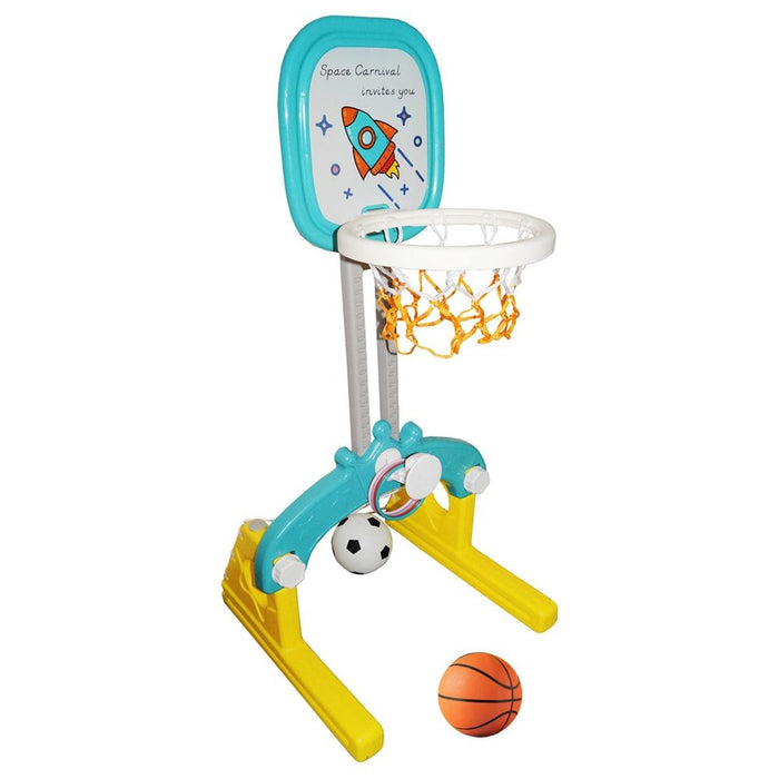 Little Angel Kids Basketball, Football and Golf Playset (Green)