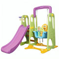 Little Angel Kids Slide And Swing 3 In 1 Activity Playset (160 x 115 x 160 cm, Green).