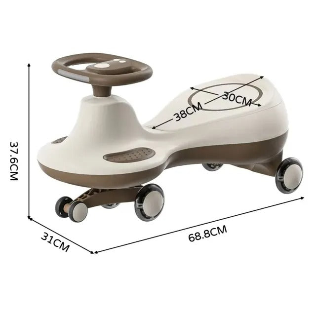 Little Angel Kids Swing Ride On Car With Steering Wheels