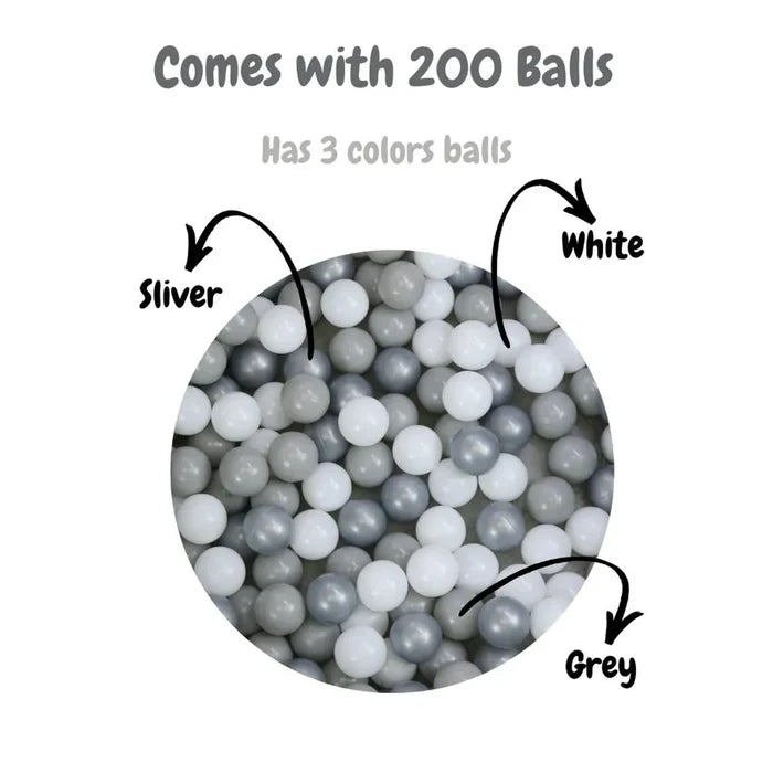 Little Angel Soft Foam Ball Pit Baby Playpen & Ball Pool – 200 Balls