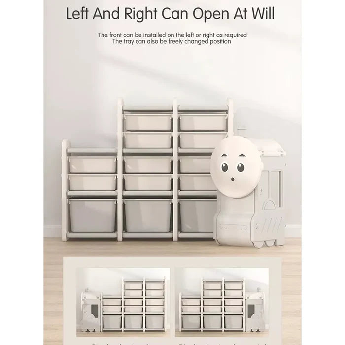 Little Angel Toys Organizers & Multi Storage Rack – Grey.