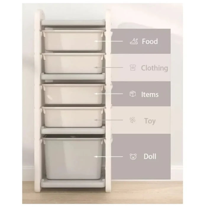 Little Angel Toys Organizers & Multi Storage Rack – White.